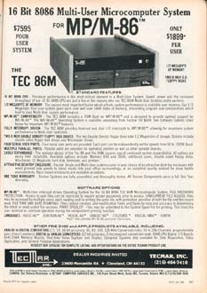 Advertisement for S100 & Apple products